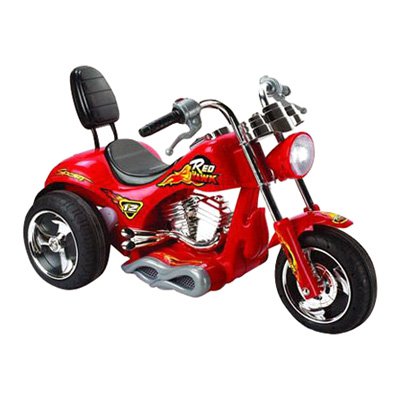 Mini Motos Red Hawk Motorcycle Battery Powered Riding Toy - Red   